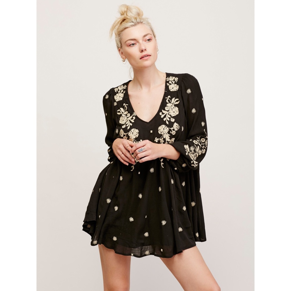 Free People Sweet Tennessee Mini Shift Flare Dress